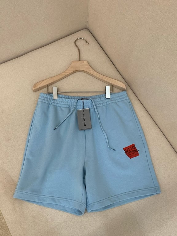Balenciaga Caution Graphic Shorts - 6