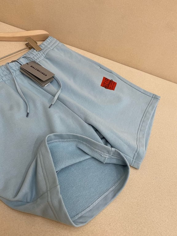Balenciaga Caution Graphic Shorts - 10