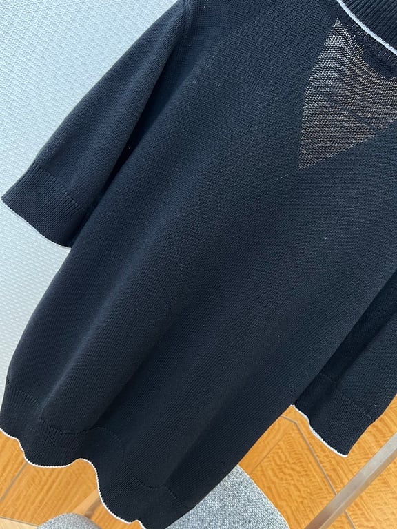 Balmain Embroidered Crest Knit Polo - 12