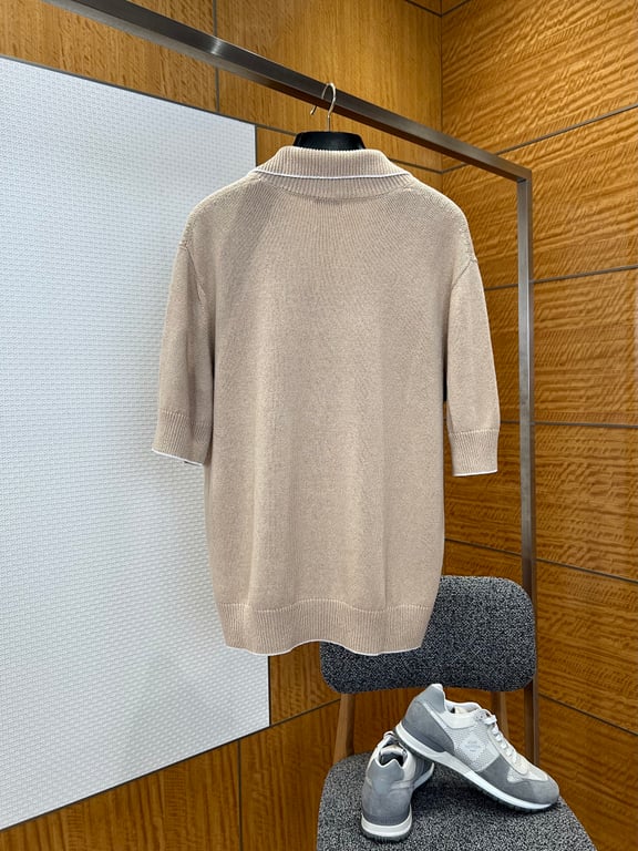 Balmain Embroidered Crest Knit Polo - 16