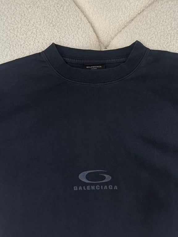 Balenciaga Unity Logo T-Shirt Black - 11