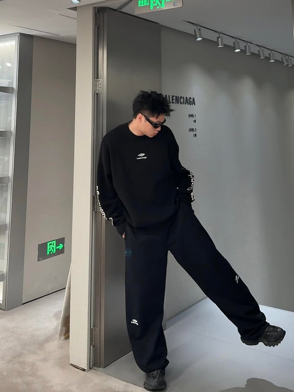 Balenciaga 3B Sports Icon Sweatpants Black - 5