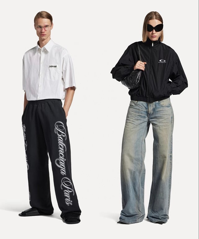 Balenciaga Paris Script Sweatpants Black - 3