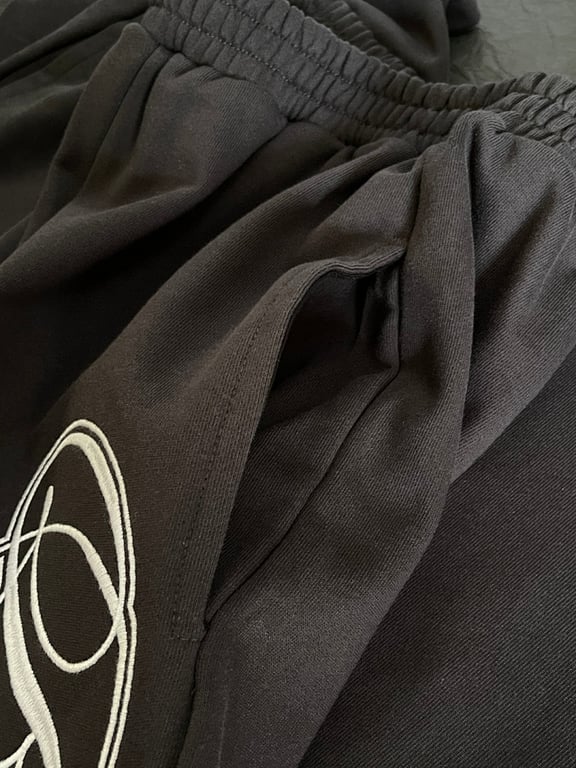 Balenciaga Paris Script Sweatpants Black - 8