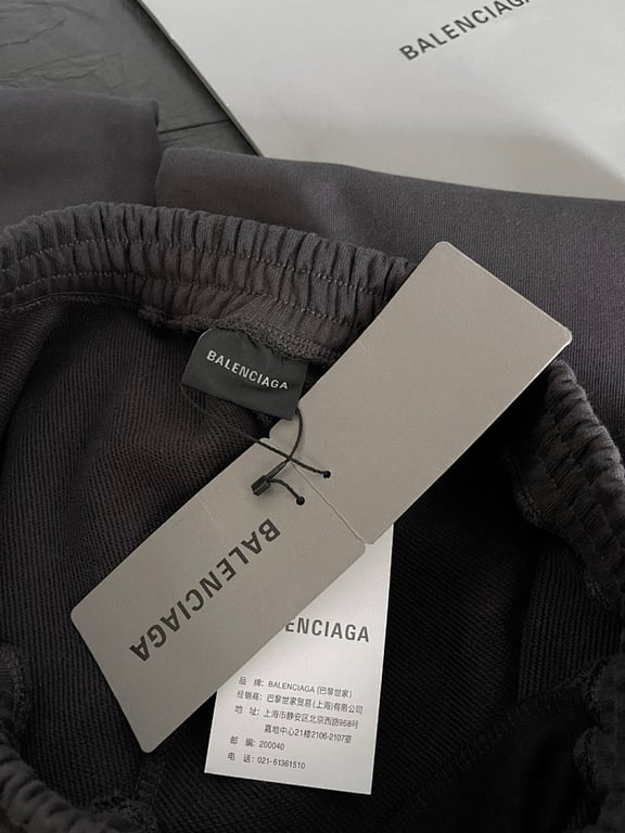 Balenciaga Paris Script Sweatpants Black - 9