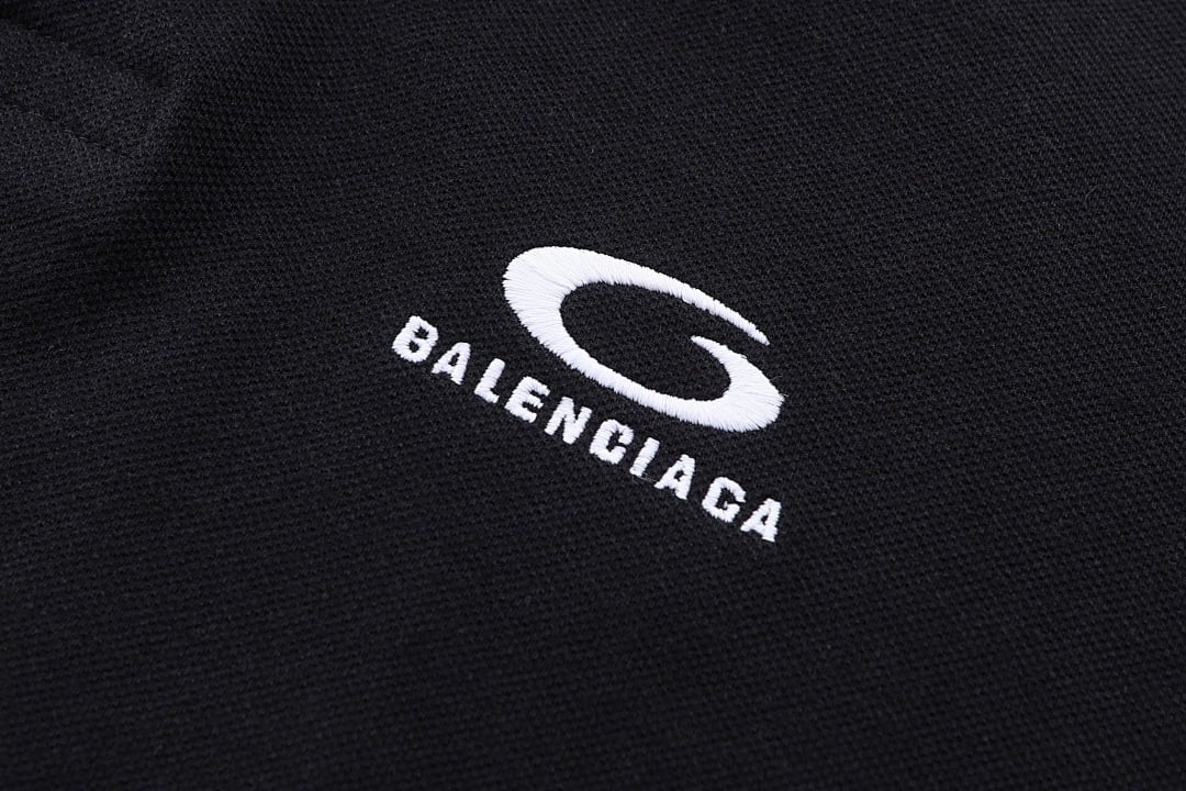 Balenciaga Unity Logo Polo Black - 11