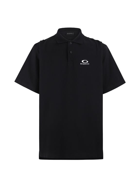 Balenciaga Unity Logo Polo Black - 7