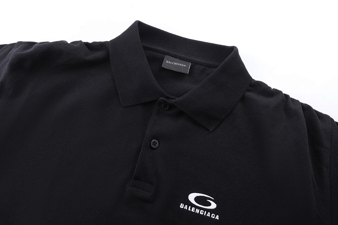 Balenciaga Unity Logo Polo Black - 9