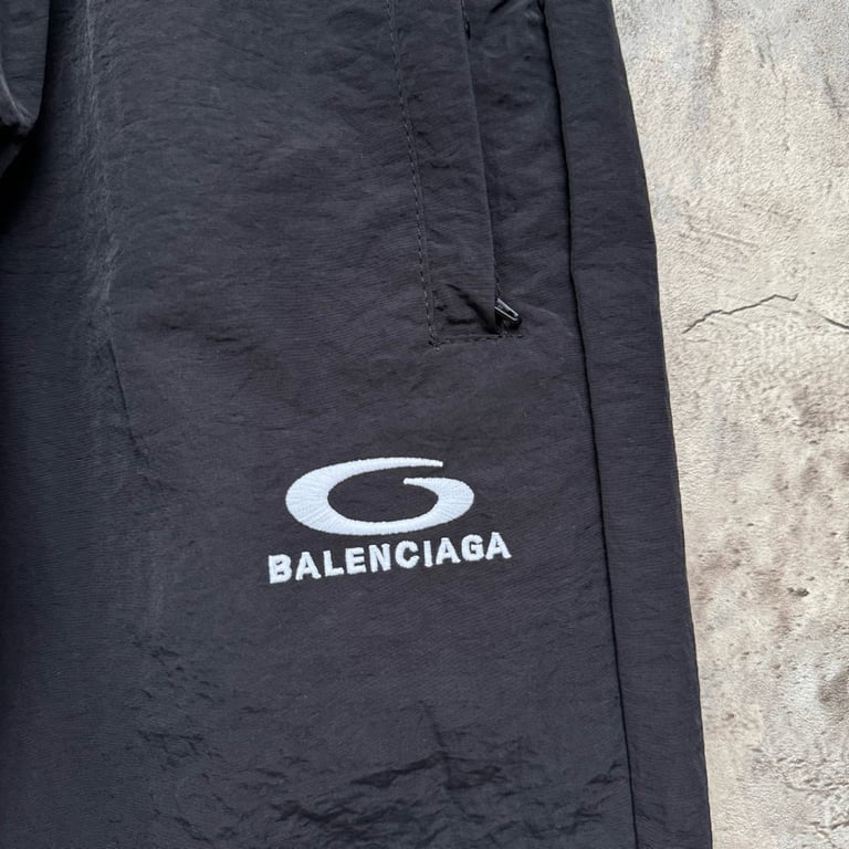 Balenciaga Unity Logo Track Pants Black - 7