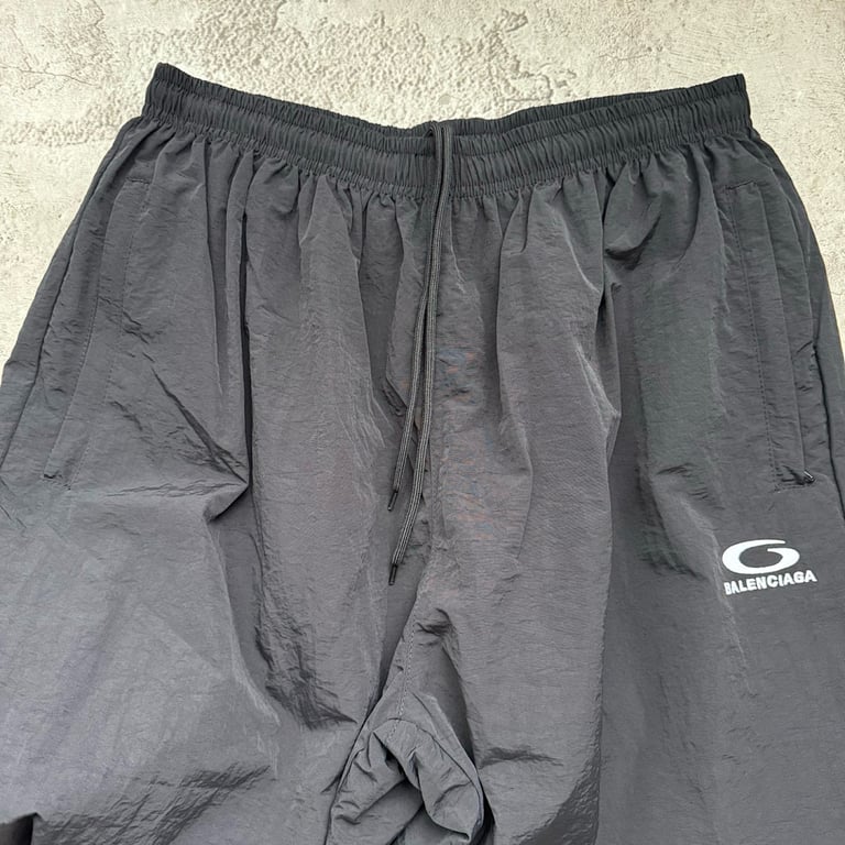 Balenciaga Unity Logo Track Pants Black - 8