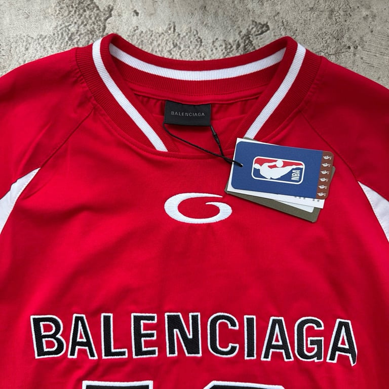 Balenciaga NBA Logo Long Sleeve Jersey - 13