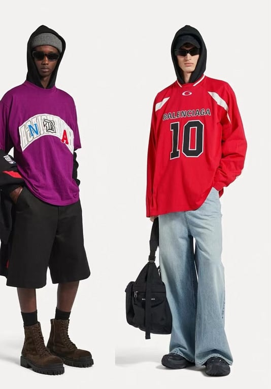 Balenciaga NBA Logo Long Sleeve Jersey - 6