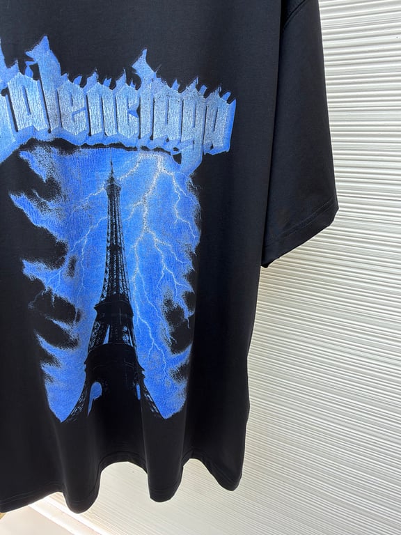 Balenciaga Eiffel Tower Lightning Graphic Tee - 8