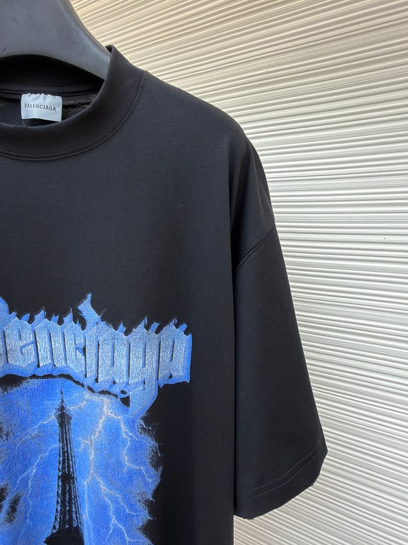 Balenciaga Eiffel Tower Lightning Graphic Tee - 10