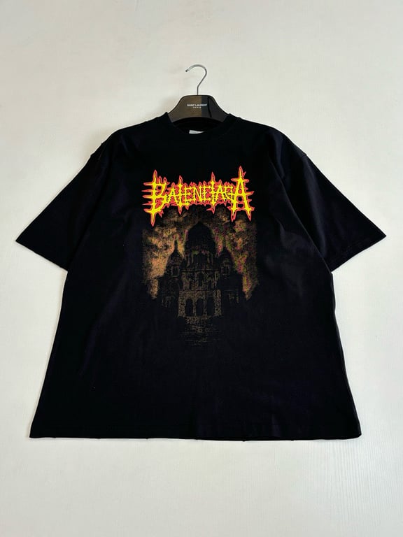 Balenciaga Metal Logo Cathedral Graphic Tee - 2