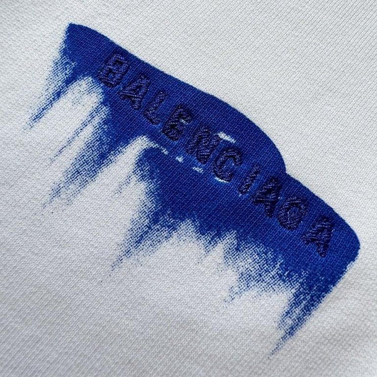 Balenciaga Spray Logo Sweat Shorts White - 8