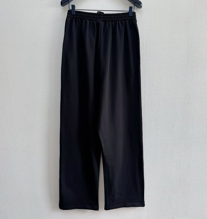 Balenciaga Pink Melt Logo Sweatpants Black - 11