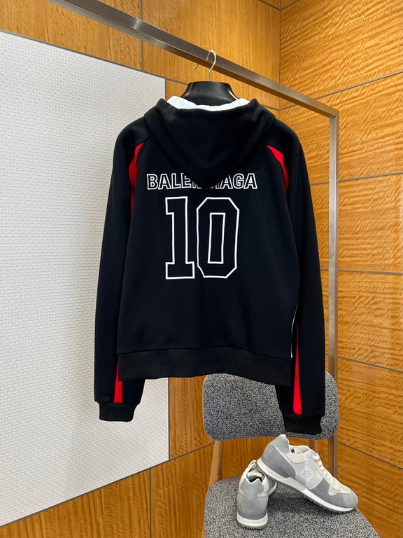 Balenciaga x NBA Zip-Up Hoodie Black - 3