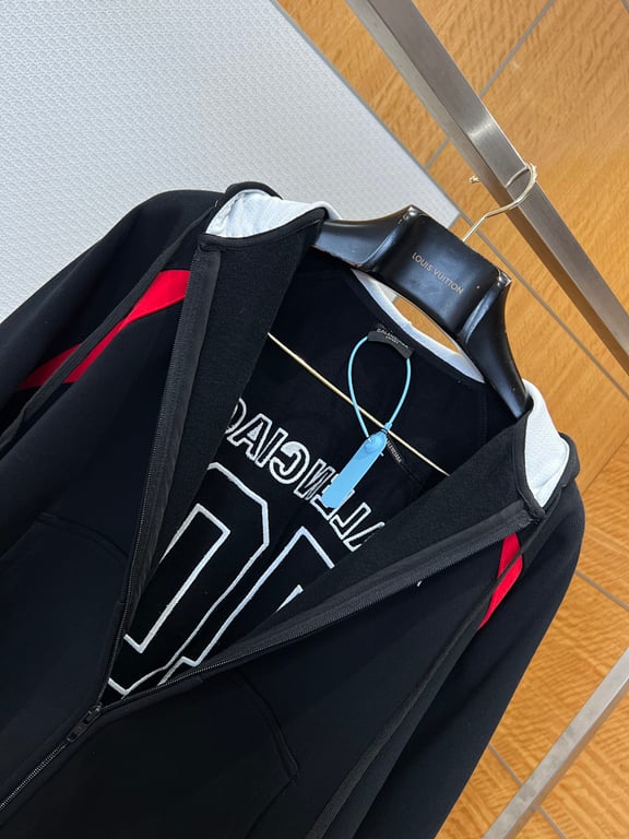 Balenciaga x NBA Zip-Up Hoodie Black - 6