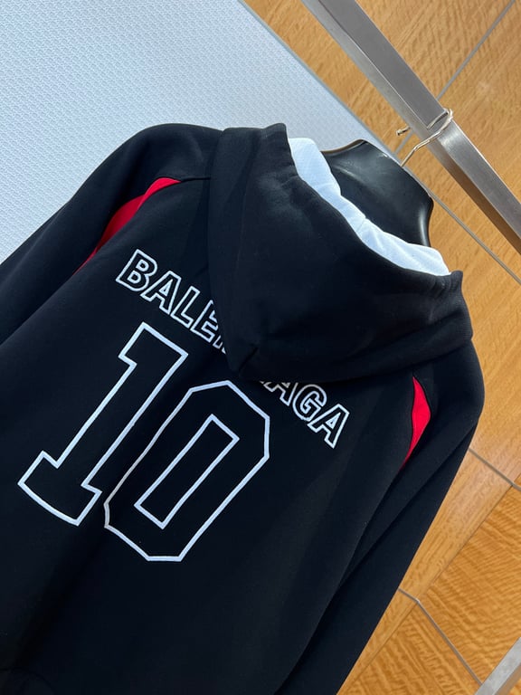 Balenciaga x NBA Zip-Up Hoodie Black - 7