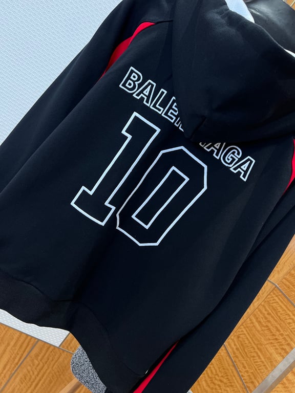 Balenciaga x NBA Zip-Up Hoodie Black - 8
