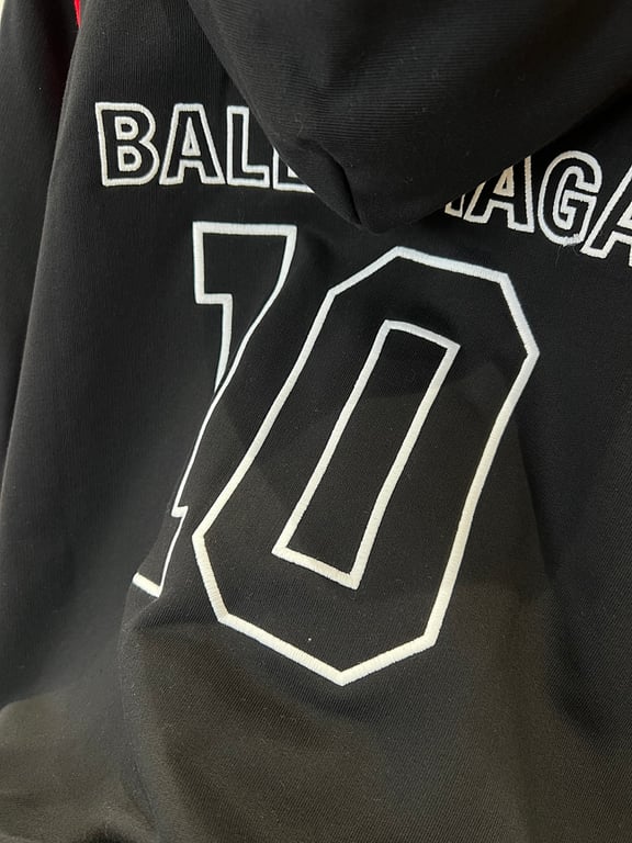 Balenciaga x NBA Zip-Up Hoodie Black - 9