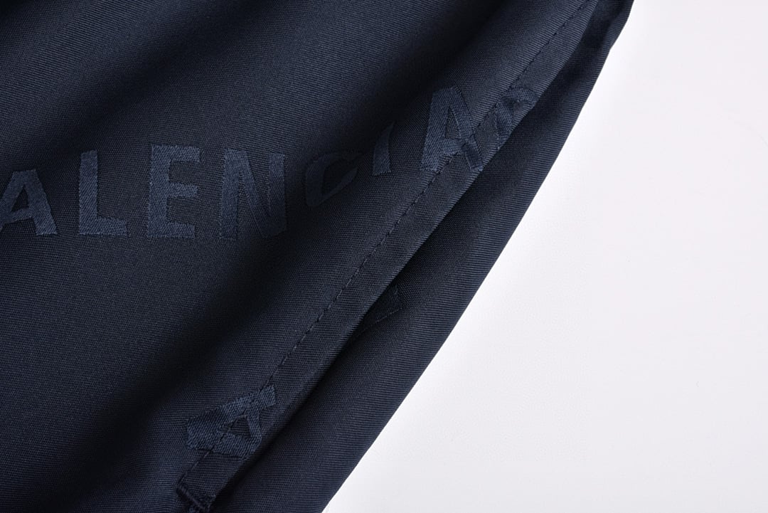 Balenciaga All-Over Logo Shorts Navy - 12