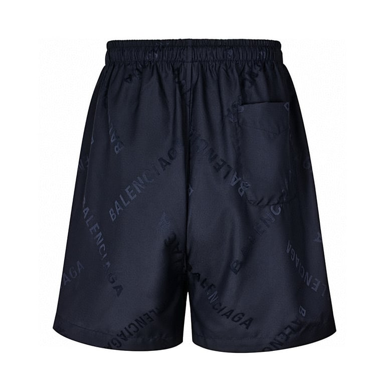 Balenciaga All-Over Logo Shorts Navy - 14