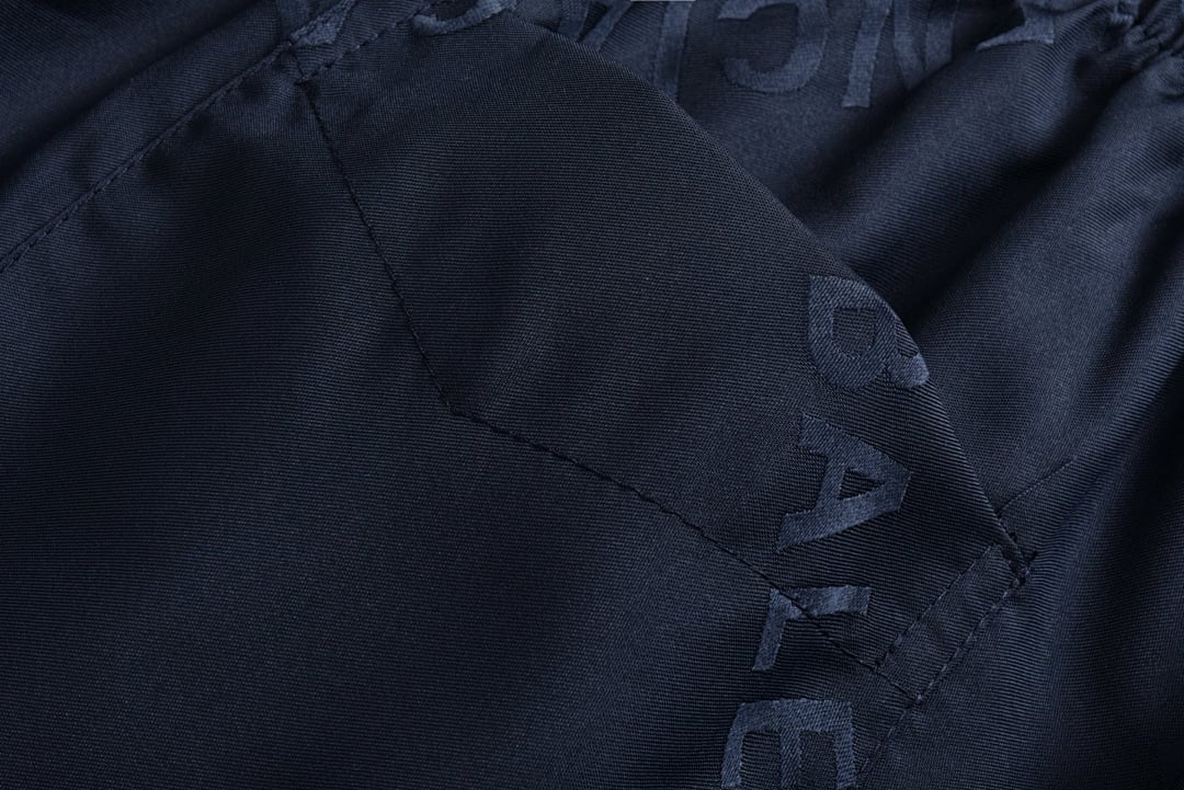 Balenciaga All-Over Logo Shorts Navy - 10