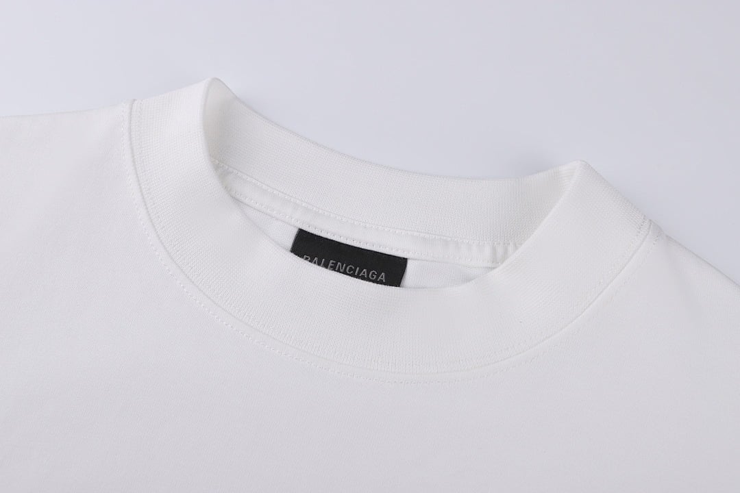 Balenciaga Braille Logo T-Shirt Black - 19