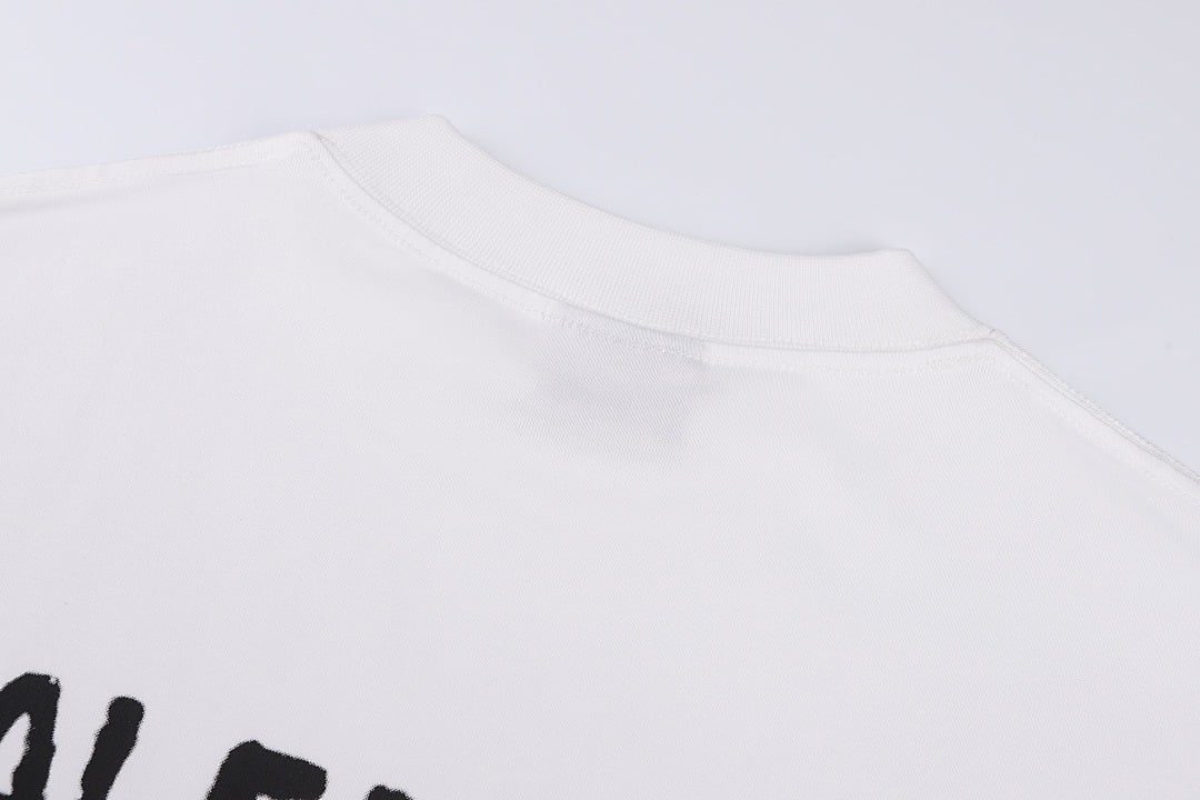 Balenciaga Braille Logo T-Shirt Black - 20
