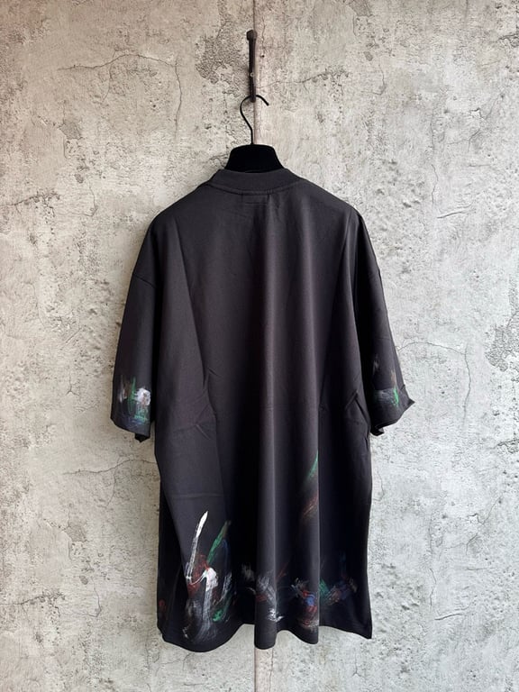 Balenciaga Paint Stroke Graphic T-Shirt - 5