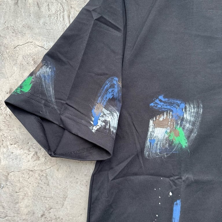 Balenciaga Paint Stroke Graphic T-Shirt - 9