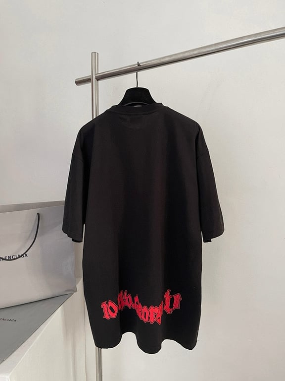 Balenciaga Couture Metal Graphic T-Shirt Black - 11
