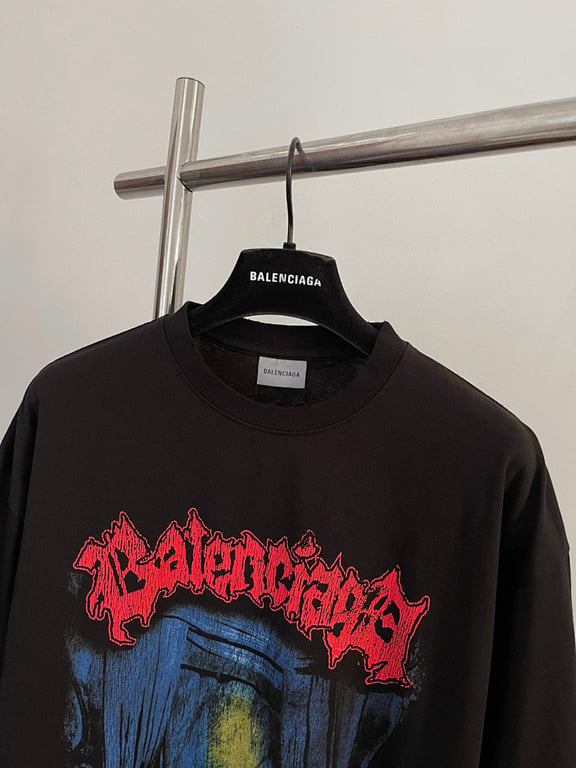 Balenciaga Couture Metal Graphic T-Shirt Black - 10