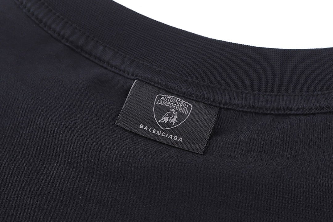 Balenciaga x Lamborghini Graphic T-Shirt Black - 12