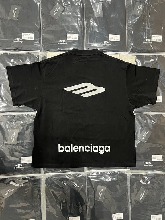 Balenciaga 52015-51L Logo T-Shirt Black - 6