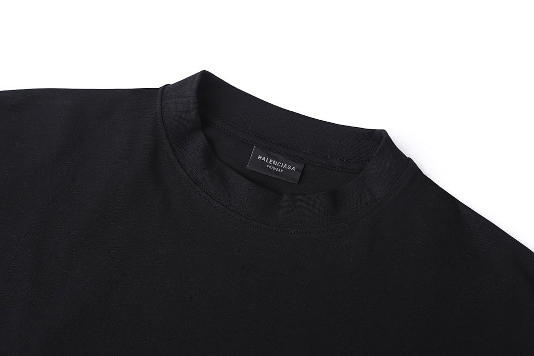 Balenciaga 52015-51L Logo T-Shirt Black - 9