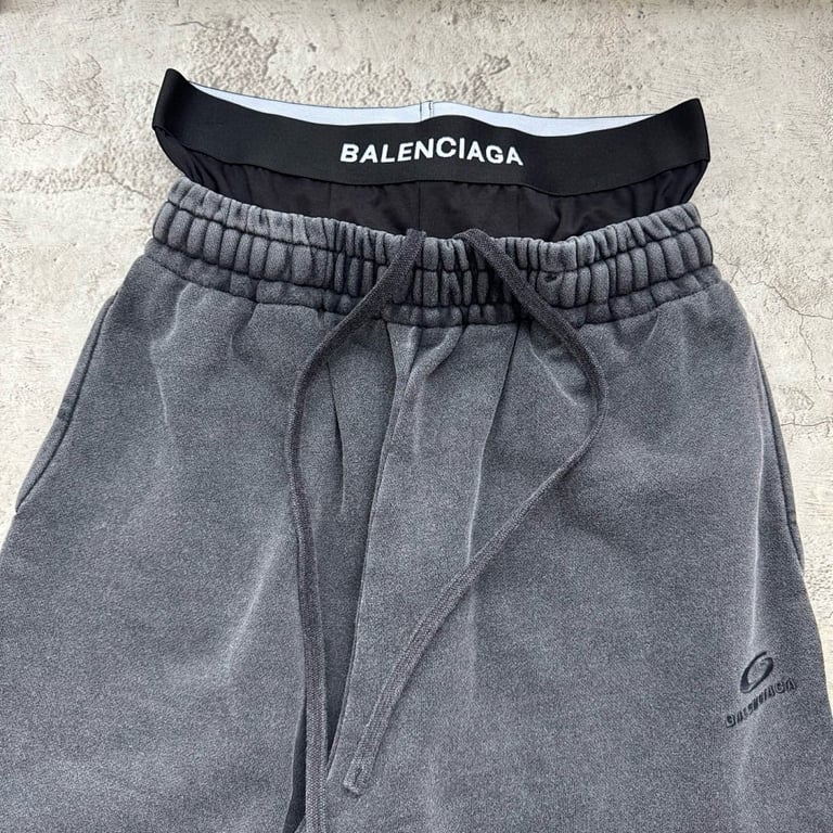 Balenciaga Layered Boxer Shorts Grey - 9