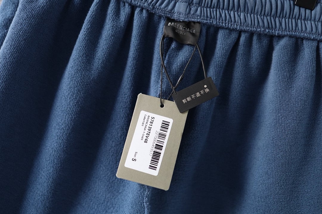 Balenciaga Political Campaign Gradient Shorts Blue - 4