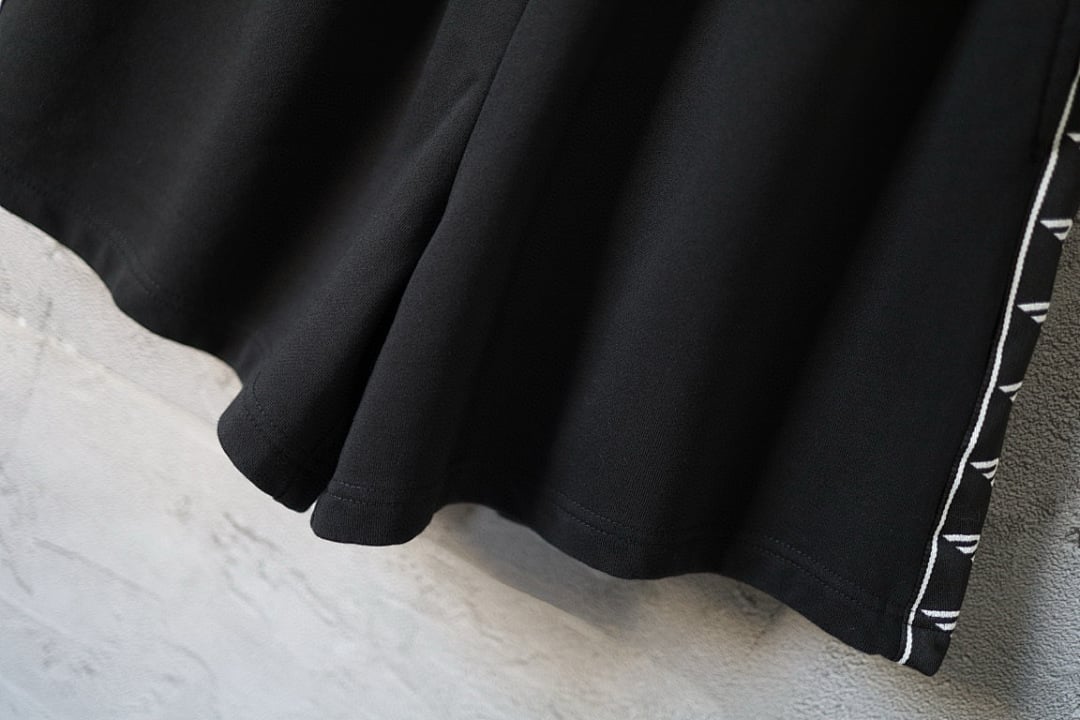 Balenciaga Logo Side Stripe Shorts Black - 6