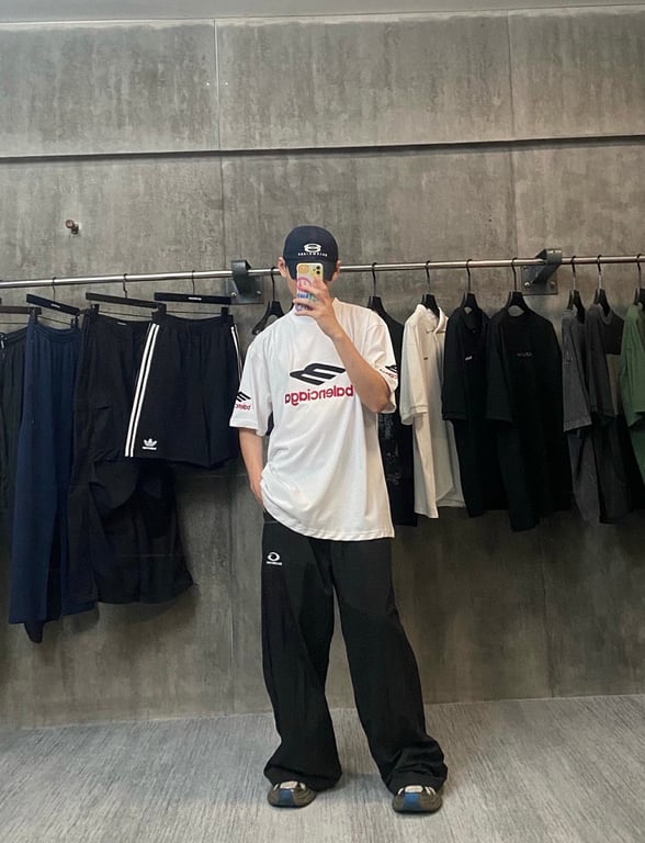 Balenciaga Unity Logo Track Pants Black - 4