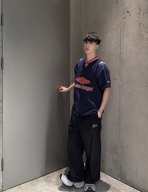 Balenciaga Unity Logo Track Pants Black - 5