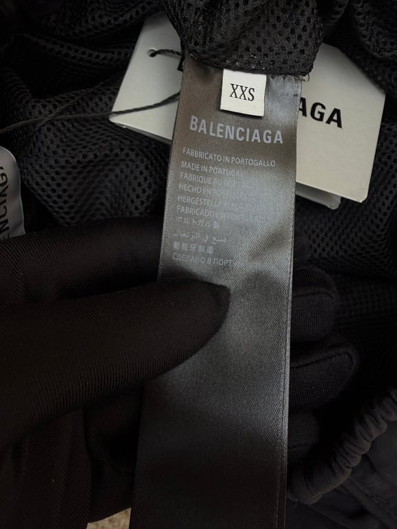 Balenciaga Unity Logo Track Pants Black - 6