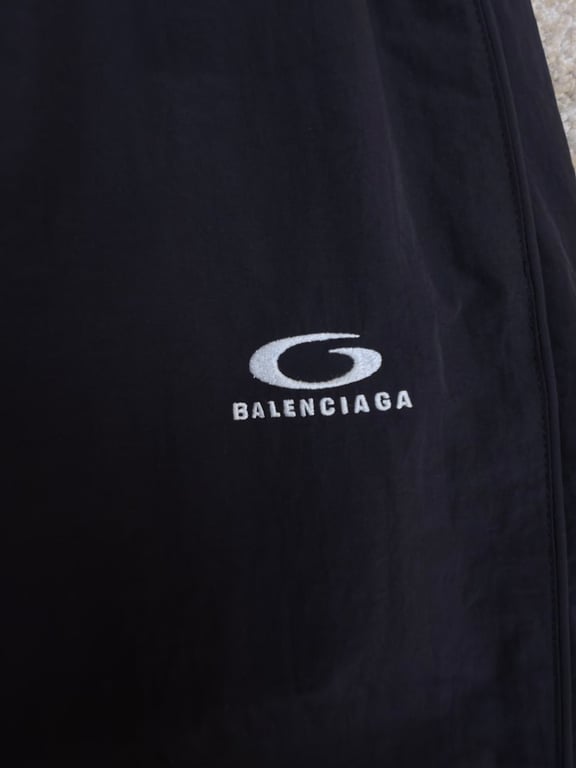 Balenciaga Unity Logo Track Pants Black - 8