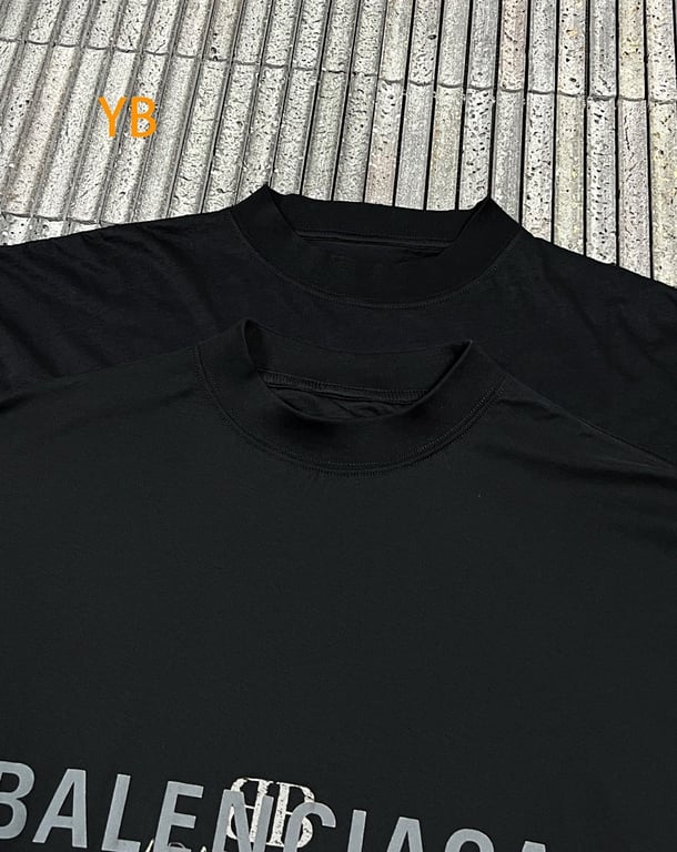 Balenciaga Graphic Logo T-Shirt Black 52056−51L - 9