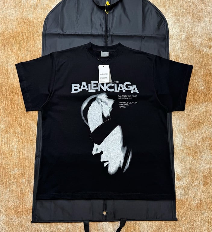 Balenciaga Salon de Couture Graphic T-Shirt Black - 6
