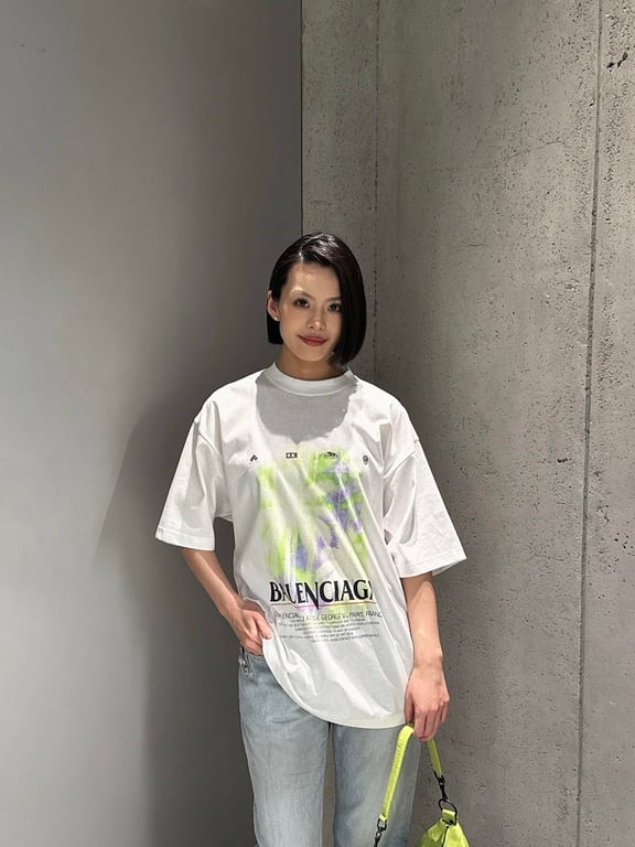 Balenciaga Palm Tree Graphic T-Shirt White - 3