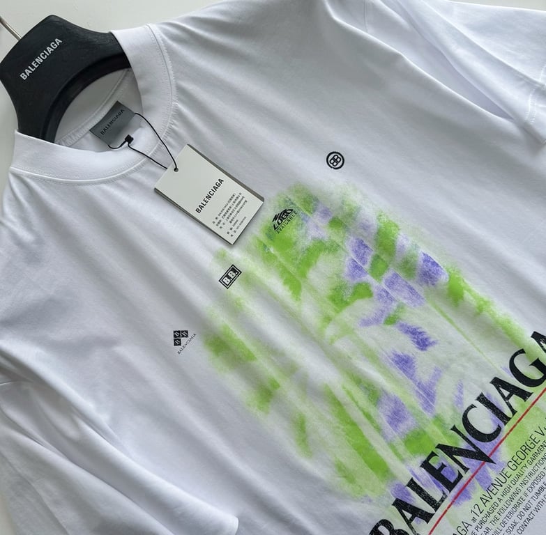 Balenciaga Palm Tree Graphic T-Shirt White - 10