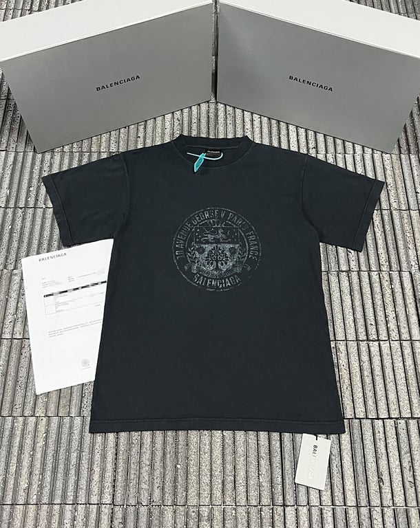 Balenciaga 10 Avenue George V T-Shirt Black - 5